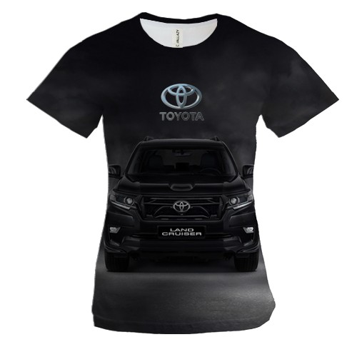 Женская 3D футболка Toyota Prado
