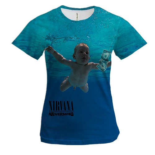 Женская 3D футболка Nirvana - Nevermind