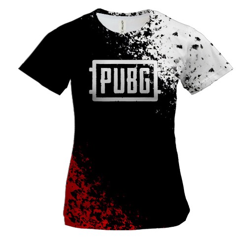 Женская 3D футболка PUBG