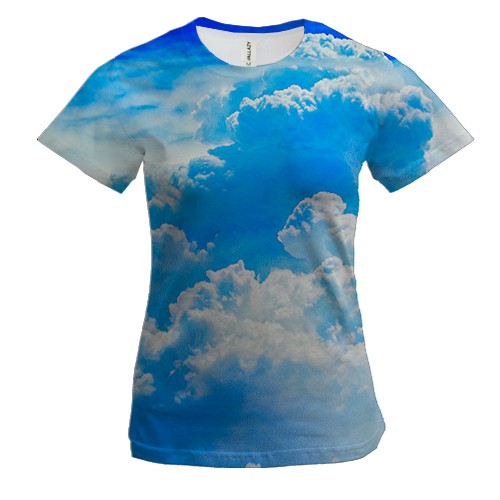 Жіноча 3D футболка Облака