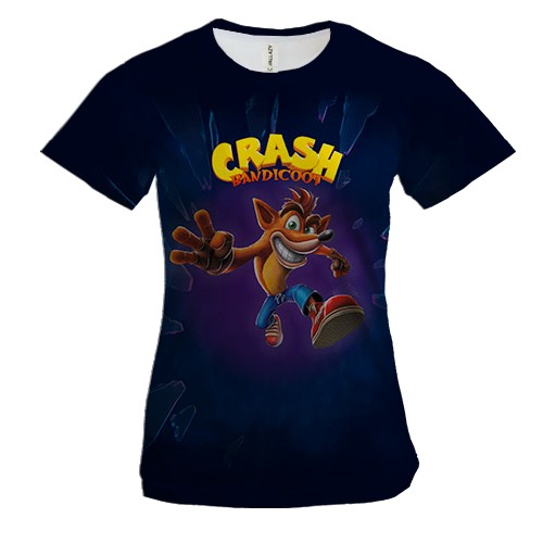 Жіноча 3D футболка Crash Bandicoot (2)