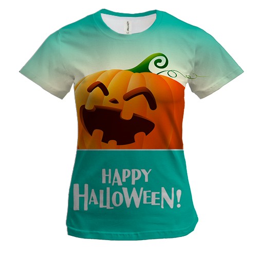 Женская 3D футболка Happy Halloween 5