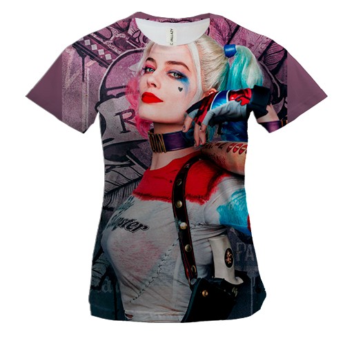 Жіноча 3D футболка Харлі Квін
