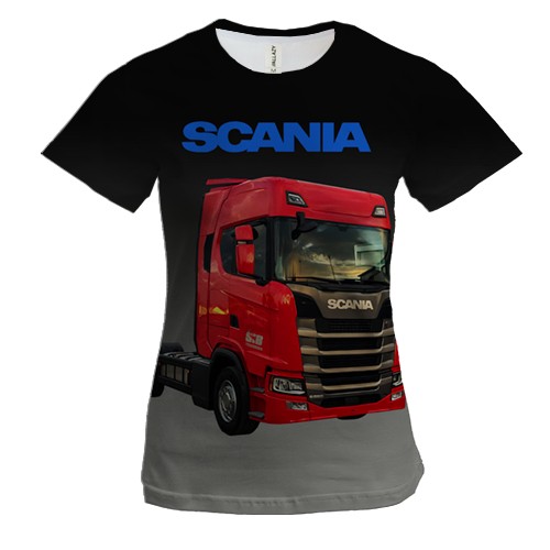 Женская 3D футболка Scania (2)