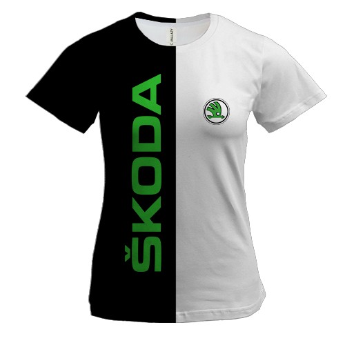 Жіноча 3D футболка Skoda (2)