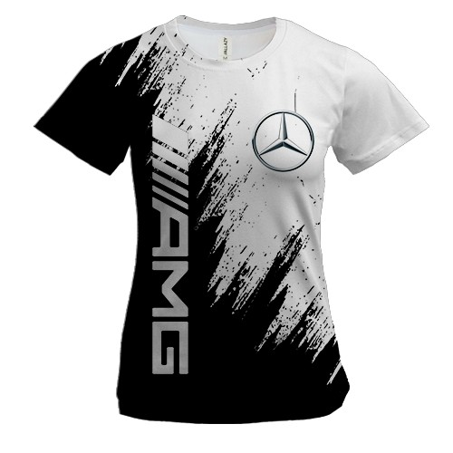 Жіноча 3D футболка Mercedes-Benz AMG (BW)