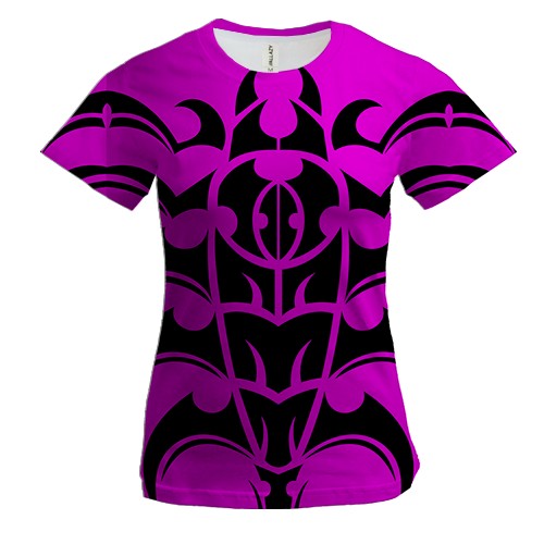 Женская 3D футболка Tattoo patterns