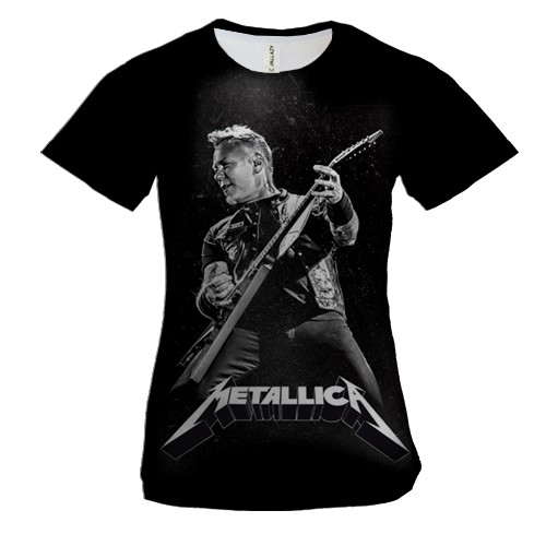 Женская 3D футболка Metallica (Джеймс Хэтфилд)