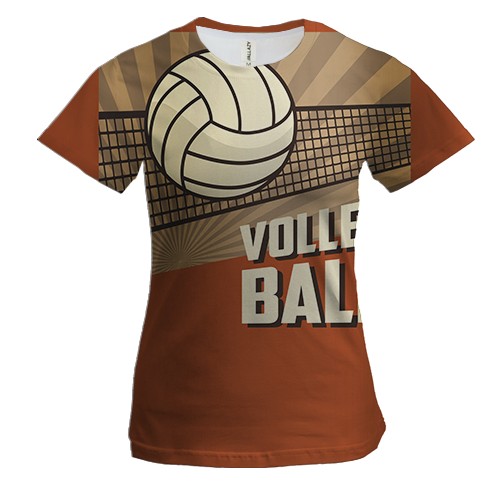 Жіноча 3D футболка Volleyball