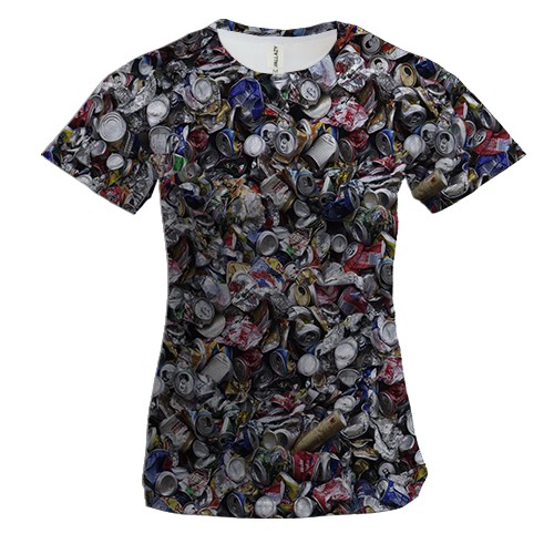 Жіноча 3D футболка зі сміттям