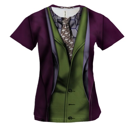 Жіноча 3D футболка з костюмом Джокера