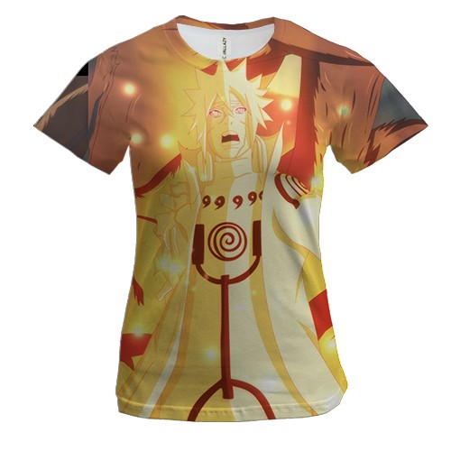 Женская 3D футболка Naruto and Minato