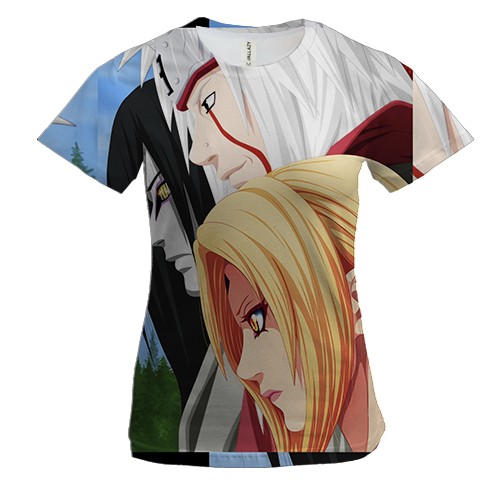 Жіноча 3D футболка Naruto characters 13