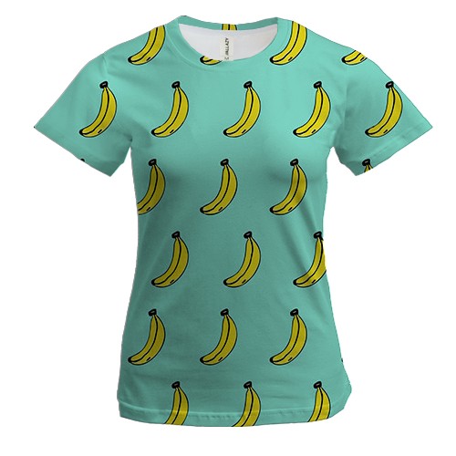 Жіноча 3D футболка з бананами