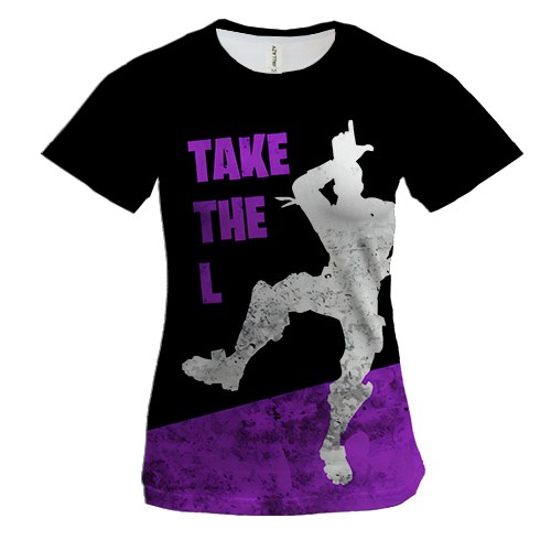 Женская 3D футболка Fortnite: Take The L