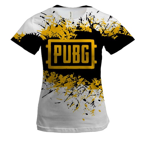 Женская 3D футболка PUBG (2)