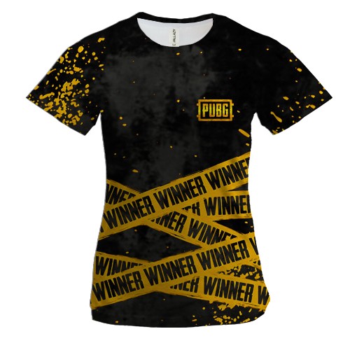Женская 3D футболка PUBG | ПАБГ WINNER