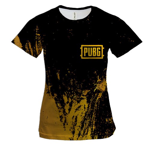 Женская 3D футболка PUBG GAME