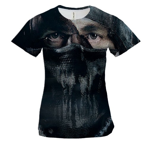 Женская 3D футболка Call of Duty - Ghost