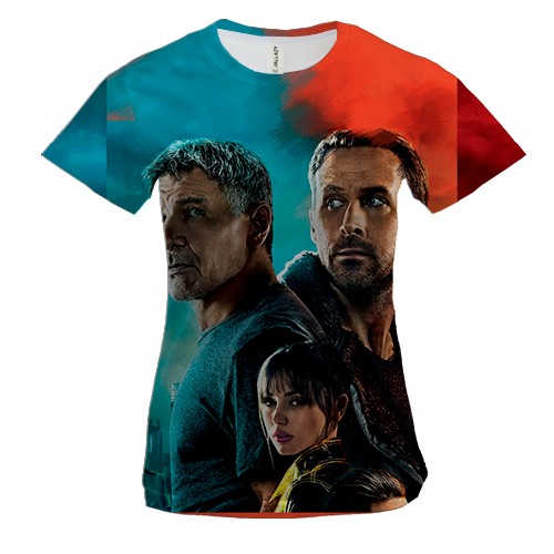 Женская 3D футболка Бегущий по лезвию