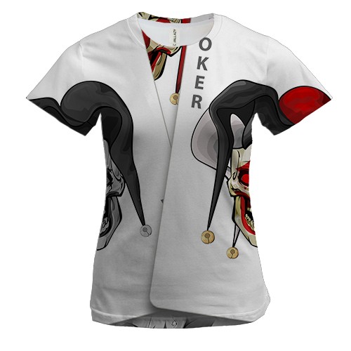 Женская 3D футболка с двумя джокерами