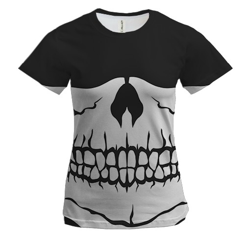 Жіноча 3D футболка з щелепою