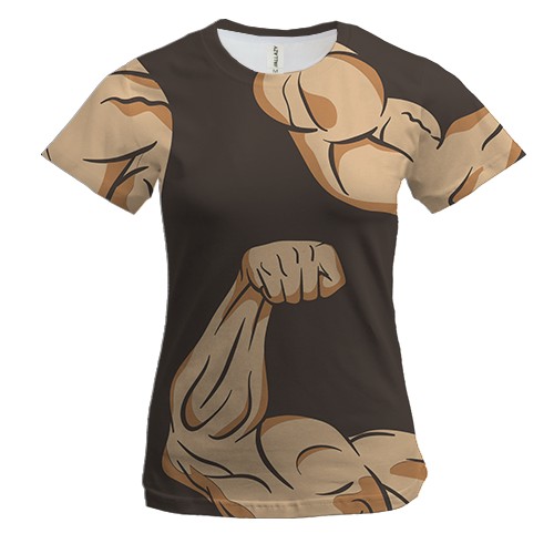 Жіноча 3D футболка з ілюстрацією рук