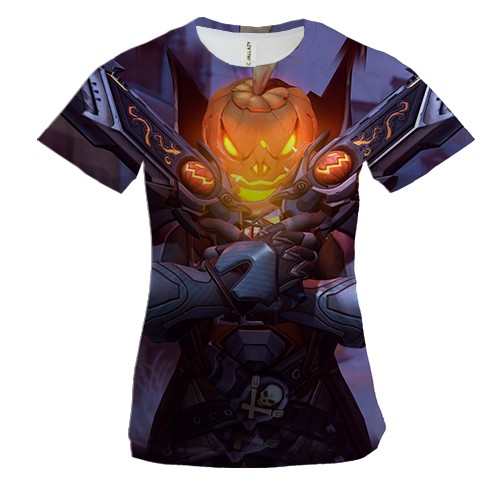 Жіноча 3D футболка Halloween warrior