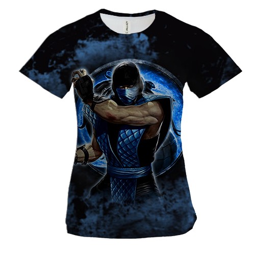 Жіноча 3D футболка Mortal Kombat - Sub Zero