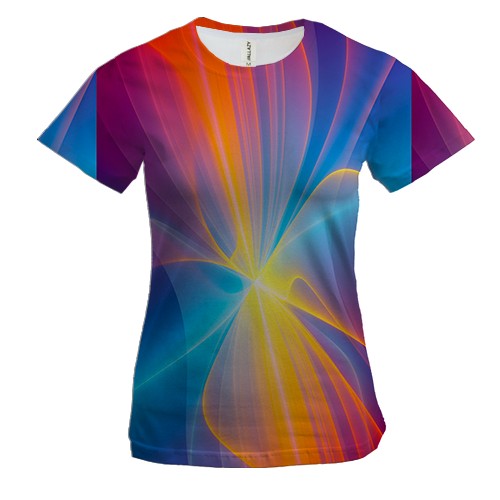 Жіноча 3D футболка яскраве сяйво