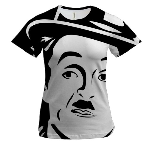 Жіноча 3D футболка з Чарлі Чапліним