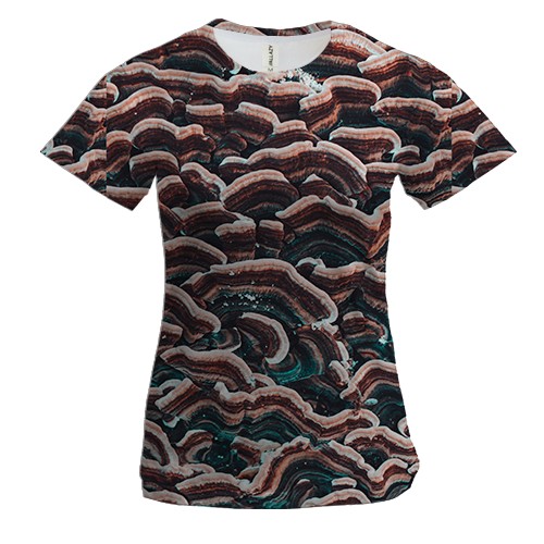 Женская 3D футболка Mushrooms pattern