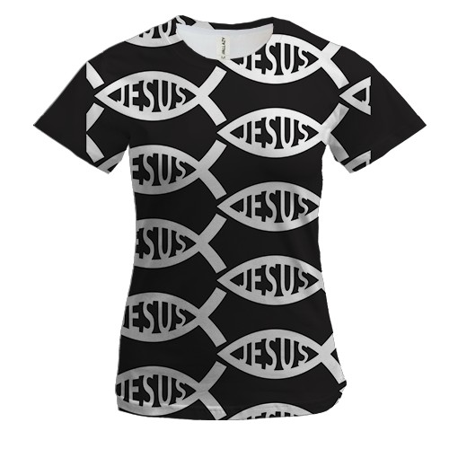 Жіноча 3D футболка Jesus