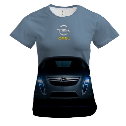 Женская 3D футболка Opel GTC