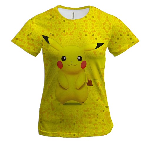 Жіноча 3D футболка Пікачу (соти)