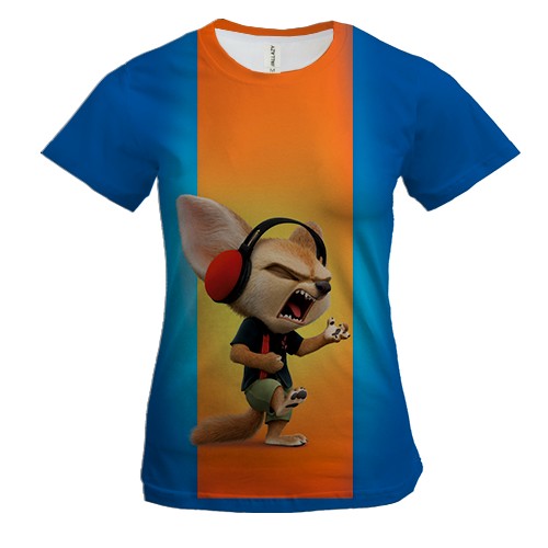 Женская 3D футболка Zootopia