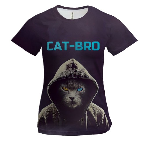 Жіноча 3D футболка CAT-BRO
