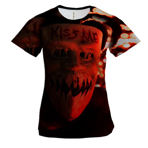 Жіноча 3D футболка Kiss me