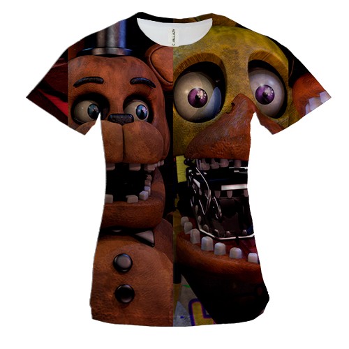 Жіноча 3D футболка Halloween masks