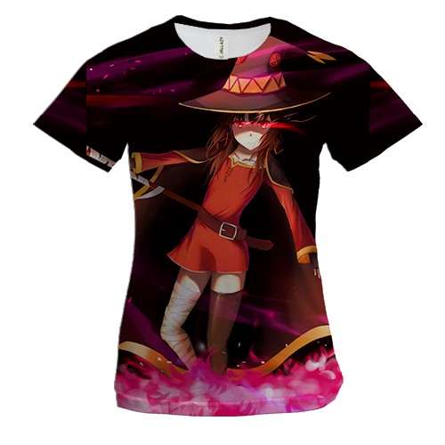 Жіноча 3D футболка аніме відьма