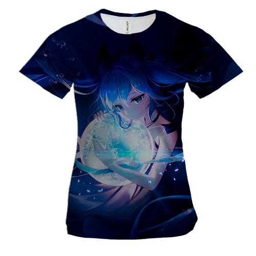 Жіноча 3D футболка Дівчинка із зіркою