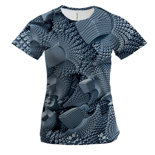 Женская 3D футболка Abstraction. 12