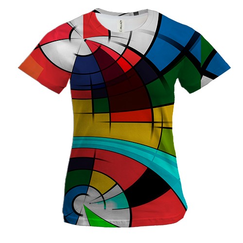 Жіноча 3D футболка Abstraction. 4