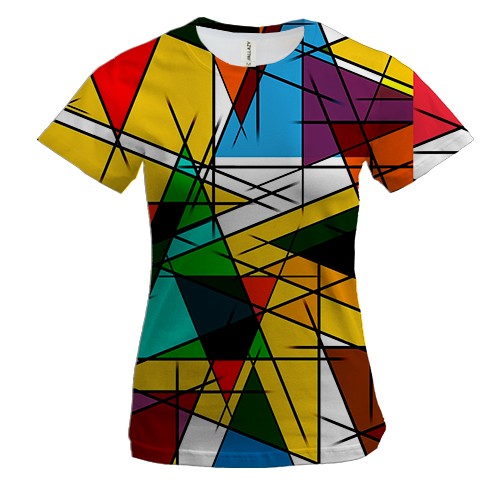 Жіноча 3D футболка Abstraction. 6