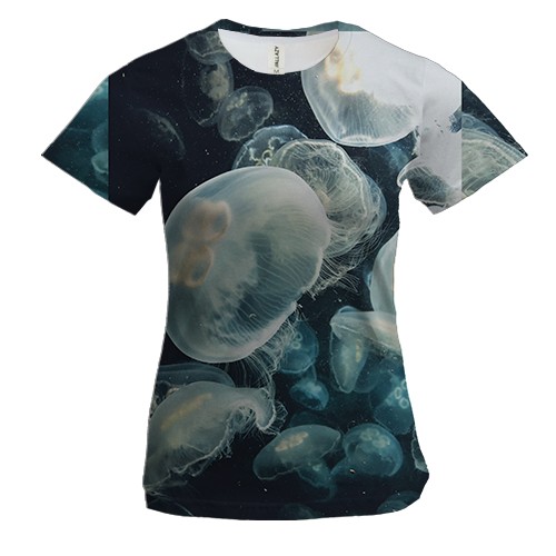 Жіноча 3D футболка медузи