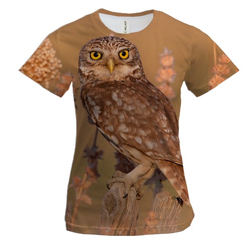 Жіноча 3D футболка Сова.