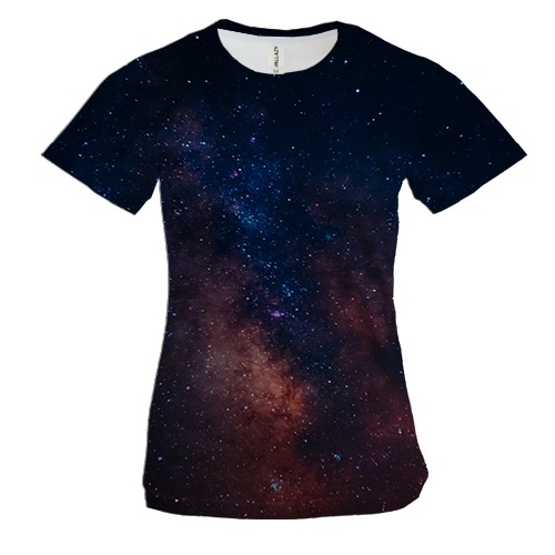Жіноча 3D футболка Starry space