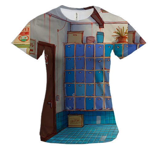 Жіноча 3D футболка Dressing room