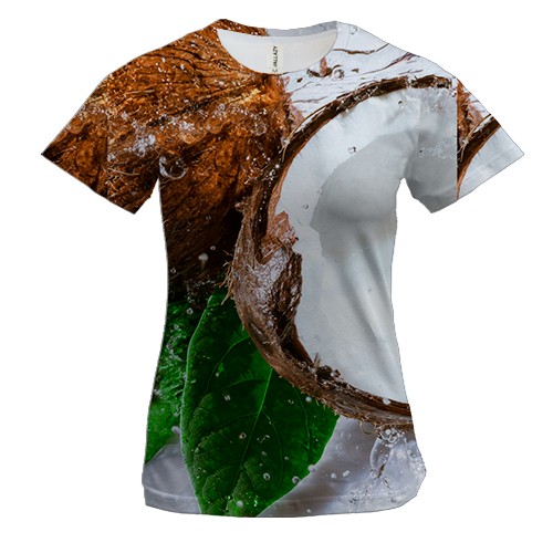 Женская 3D футболка Coconut