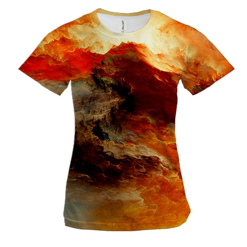 Жіноча 3D футболка Stormy sky 5